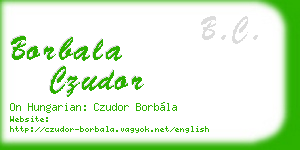 borbala czudor business card